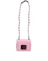 Dolce & Gabbana Baby Pink LOLA Leather Studded Crossbody Strap Bag