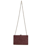 Dolce & Gabbana Maroon Leather Clutch Evening Crossbody Bag