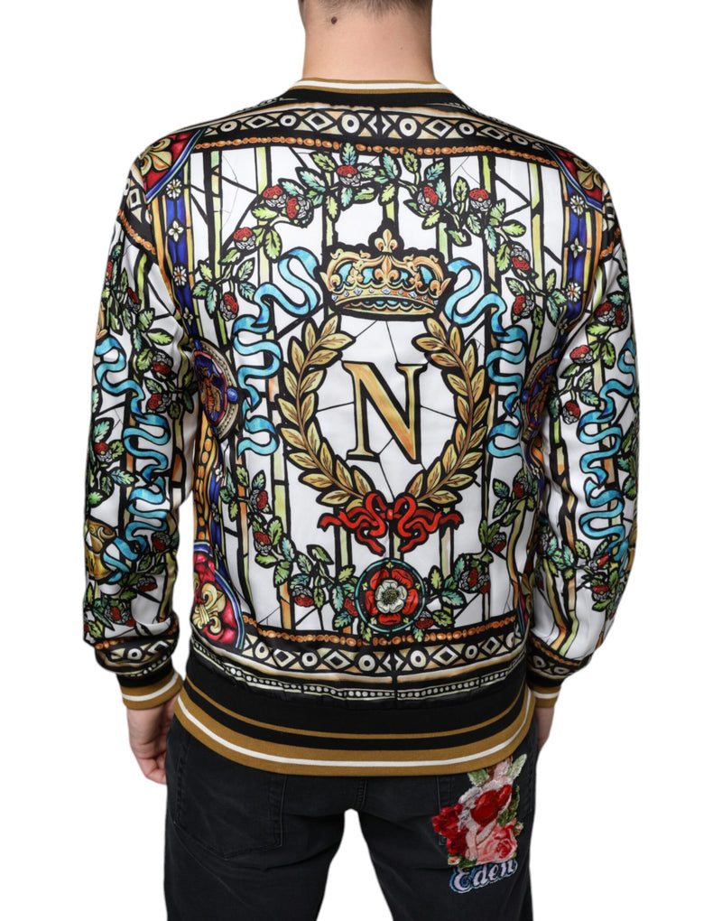 Dolce & Gabbana Multicolor Napoleon Pullover Men Sweatshirt Sweater