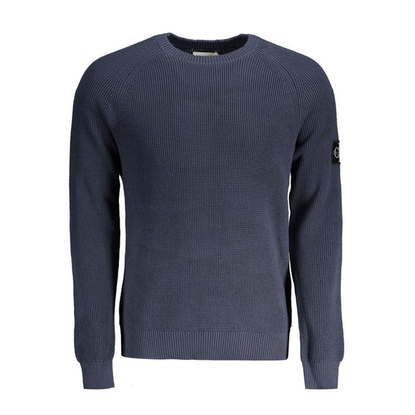 Calvin Klein Blue Cotton Sweater