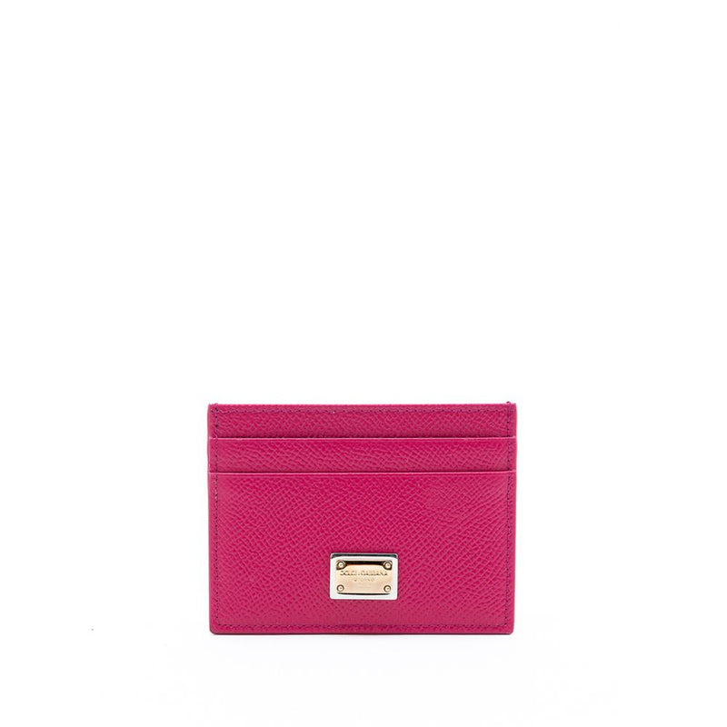 Dolce & Gabbana Fuchsia Leather Wallet