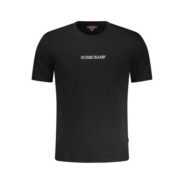 Guess Jeans Black Cotton T-Shirt