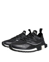 Dolce & Gabbana Black White SORRENTO Sport Stretch Sneakers Shoes