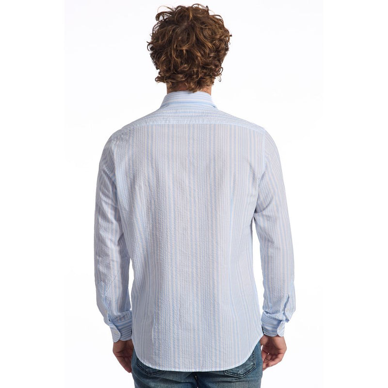 Baldinini Trend Light Blue Cotton Shirt