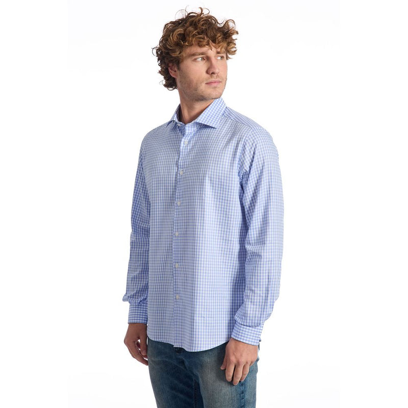 Baldinini Trend Light Blue Cotton Shirt