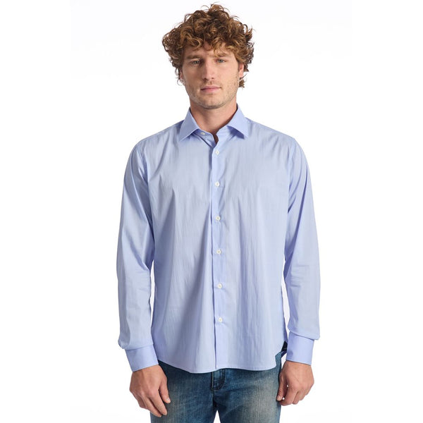 Baldinini Trend Light Blue Cotton Shirt