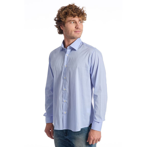 Baldinini Trend Light Blue Cotton Shirt