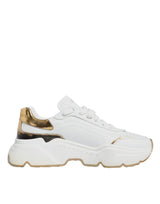 Dolce & Gabbana White Gold Daymaster Low Top Sneakers Shoes