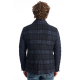 Roberto Pepe Luxury Blue Wool Mens Jacket