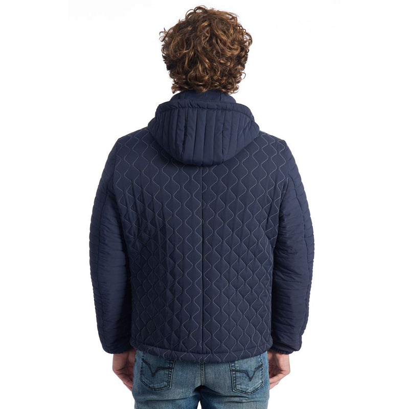 Roberto Pepe Luxury Blue Polyammide Jacket