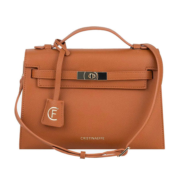 CRISTINAEFFE Brown Artificial Leather Crossbody Bag