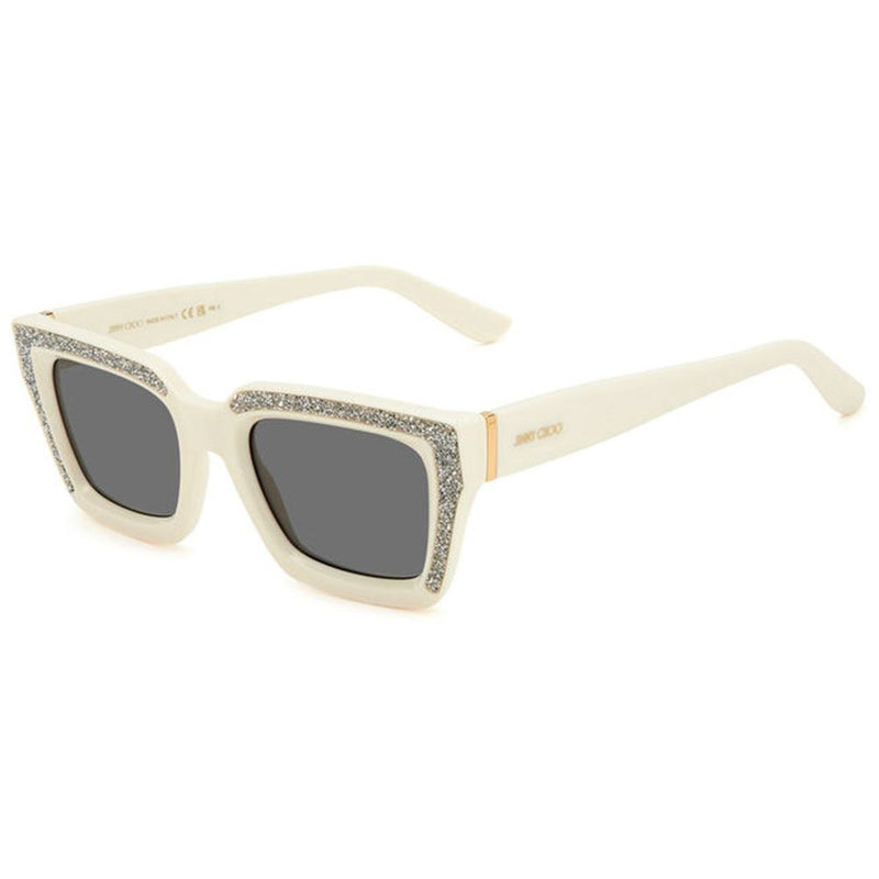 Jimmy Choo White Resin Sunglasses