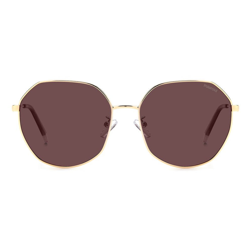 Polaroid Gold Metal Sunglasses