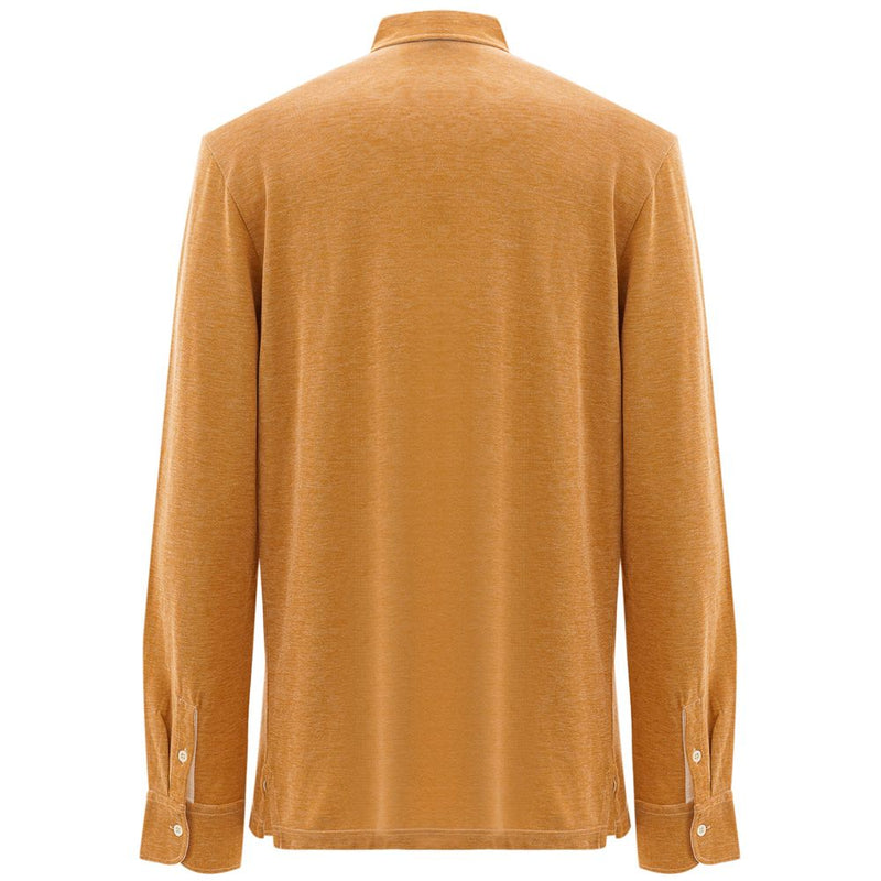 Corneliani Beige Cotton Polo Shirt