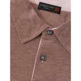 Corneliani Gray Cotton Polo Shirt