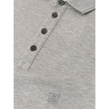 Corneliani Gray Cotton Polo Shirt