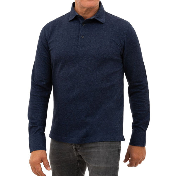 Corneliani Blue Cotton Polo Shirt