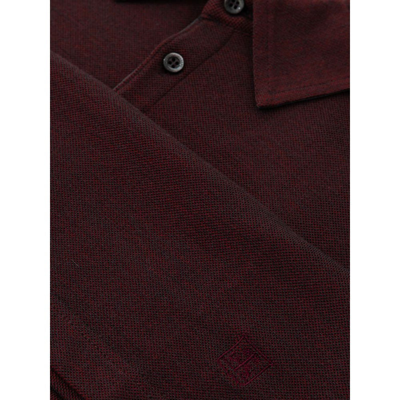 Corneliani Bordeaux Wool Polo Shirt