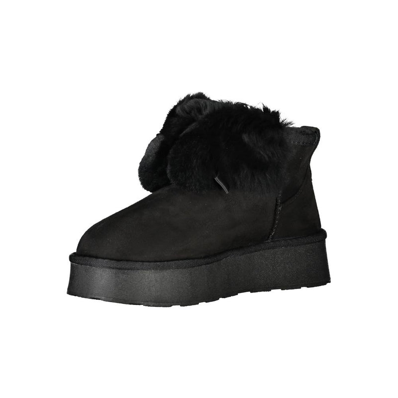 Laura Biagiotti Black Polyester Boot