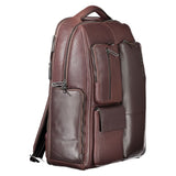 Piquadro Brown Leather Backpack