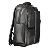 Piquadro Black Leather Backpack