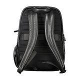 Piquadro Black Leather Backpack