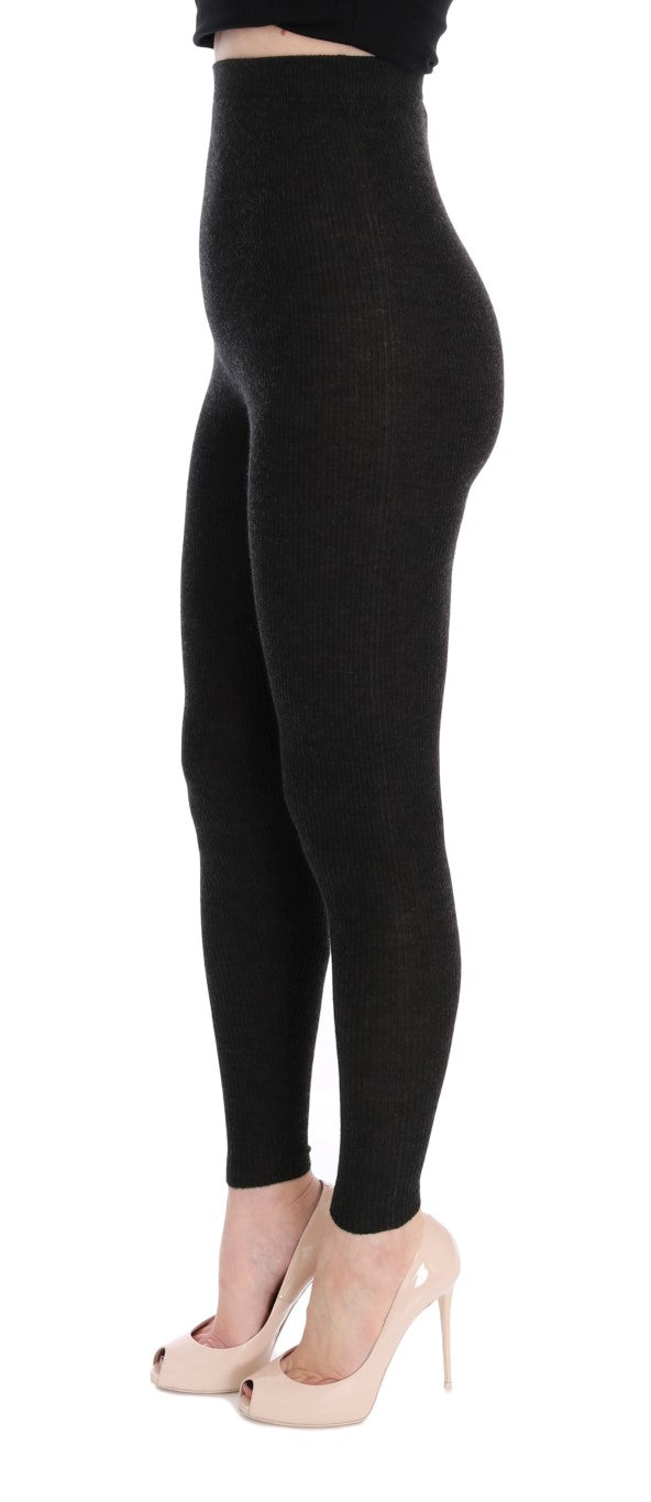 Dolce & Gabbana Elegant High-Waist Cashmere Tights Pants