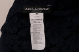 Dolce & Gabbana Elegant Floral Lace A-Line Dress