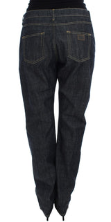 Dolce & Gabbana Elegant Oversize Boyfriend Jeans in Dark Blue