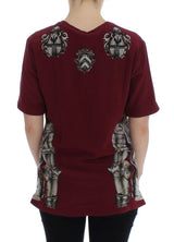 Dolce & Gabbana Enchanted Sicily Silk Blouse with Knight Print