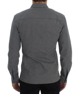 Dolce & Gabbana Elegant Gray Cotton Dress Shirt