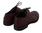 Dolce & Gabbana Elegant Bordeaux Leather Dress Shoes