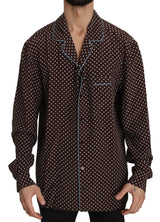 Dolce & Gabbana Exquisite Italian Silk Polka Dot Shirt