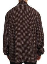 Dolce & Gabbana Exquisite Italian Silk Polka Dot Shirt