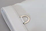 Dolce & Gabbana Elegant White Nylon Tote Bag with Leather Accents