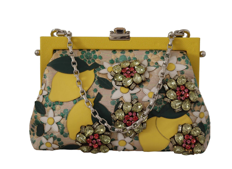 Dolce & Gabbana Multicolor Crystal Embellished Evening Bag