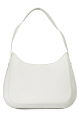 Calvin Klein Chic White Shoulder Bag with Contrasting Details