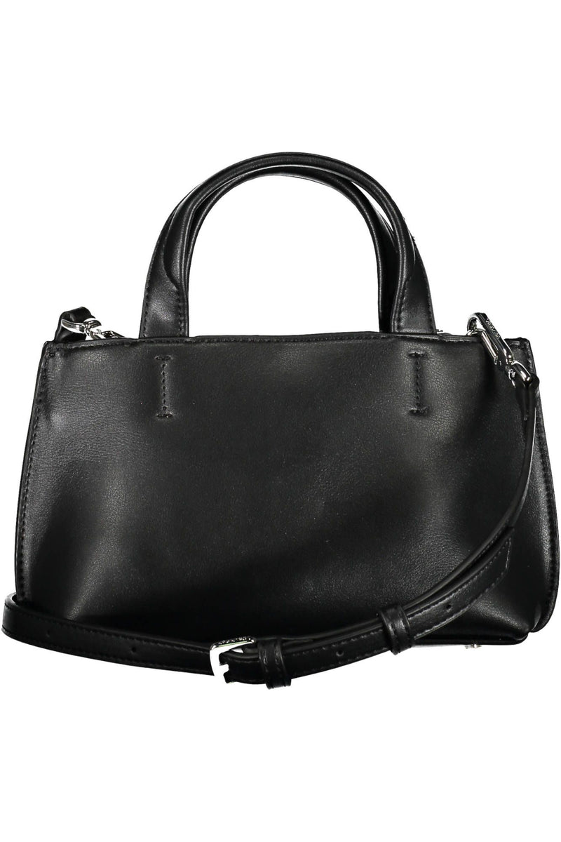 Calvin Klein Elegant Black Dual-Handle Designer Bag