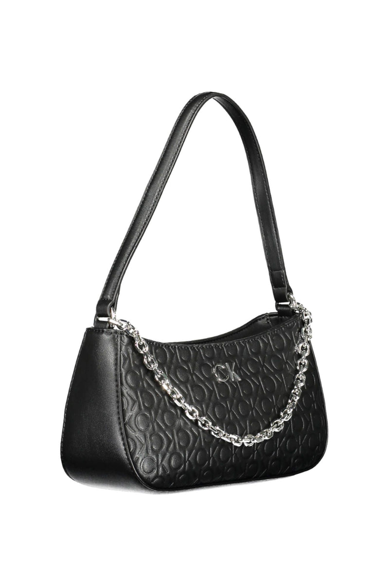 Calvin Klein Eco-Chic Black Chain Handle Handbag