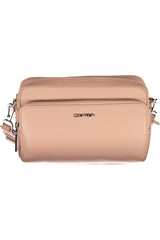 Calvin Klein Elegant Pink Shoulder Bag with Logo Detail