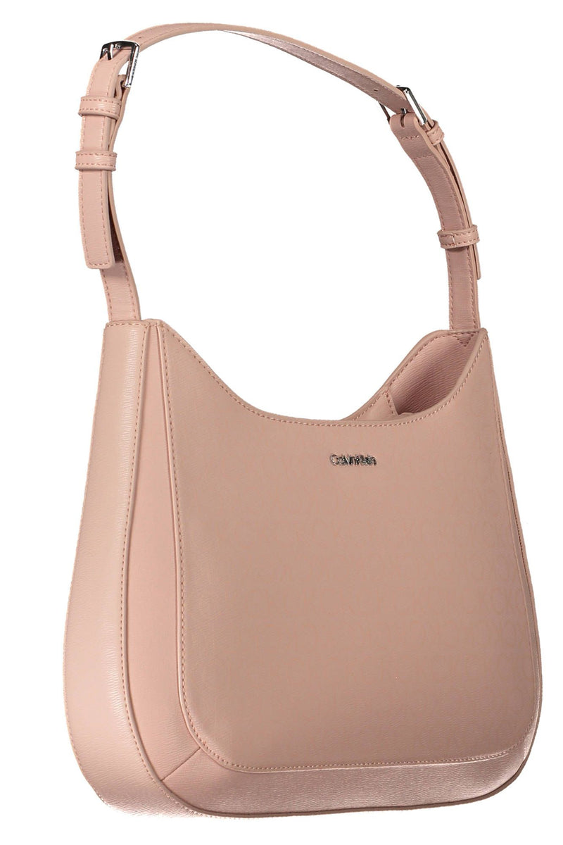 Calvin Klein Chic Pink Shoulder Bag with Contrasting Details