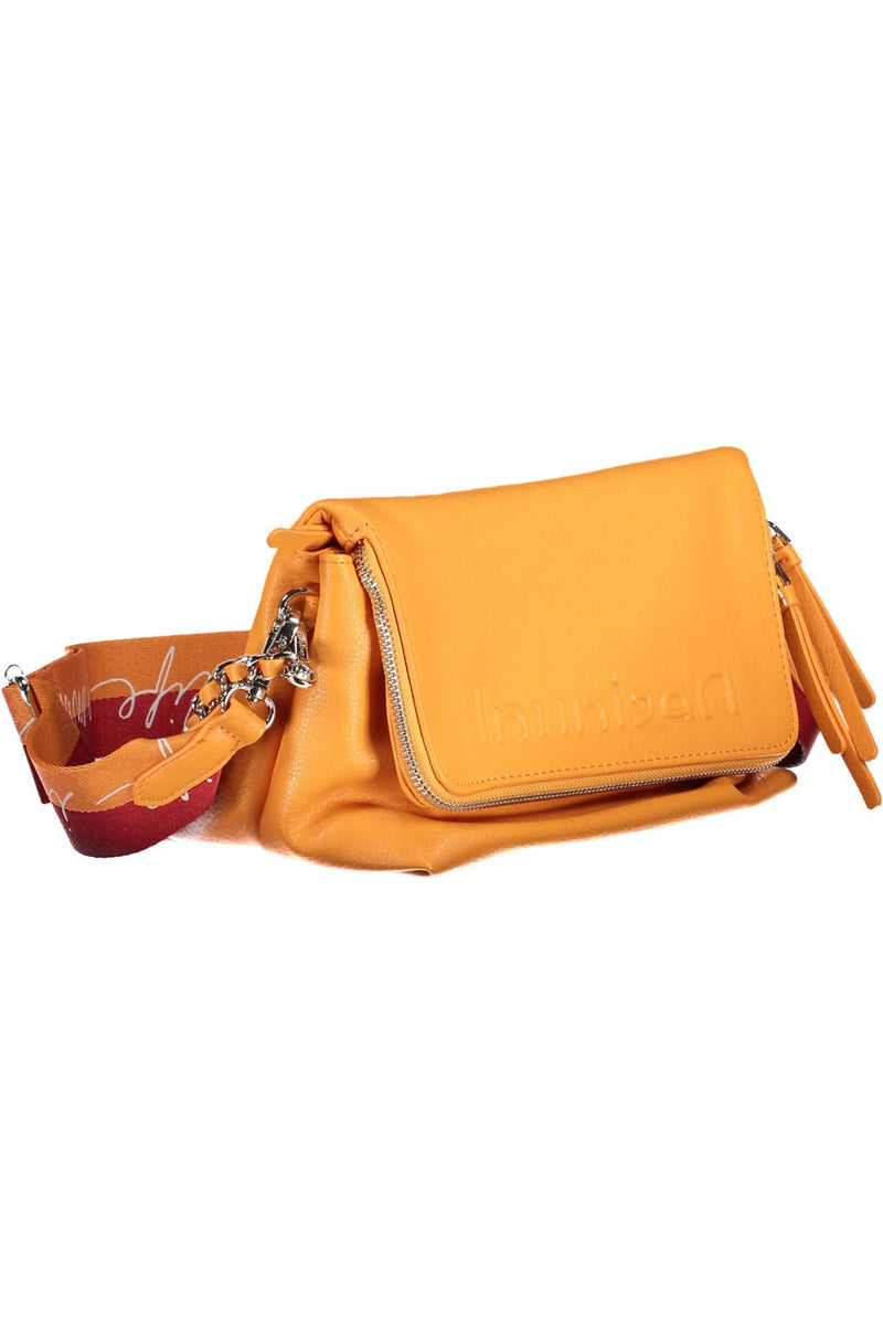 Desigual Vibrant Orange Polyurethane Handbag