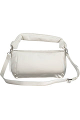 Desigual Elegant White Shoulder Bag with Logo Detail