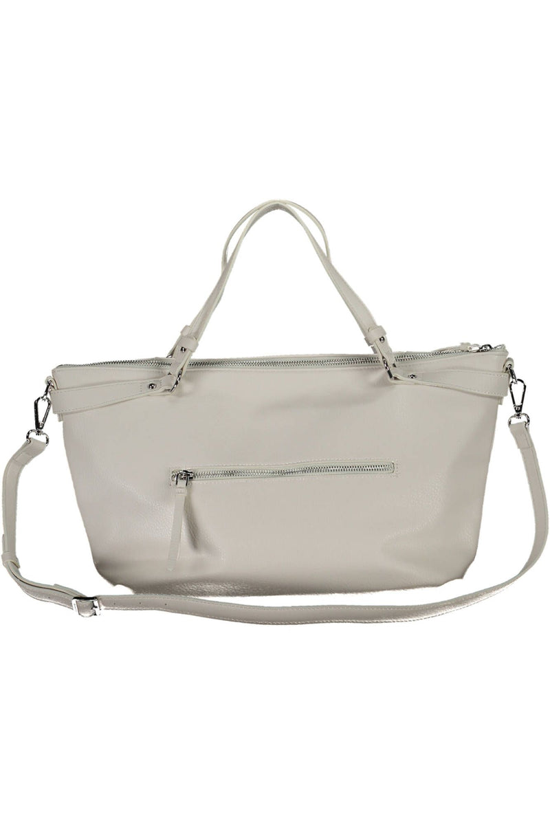 Desigual Chic White Multi-Strap Handbag Delight