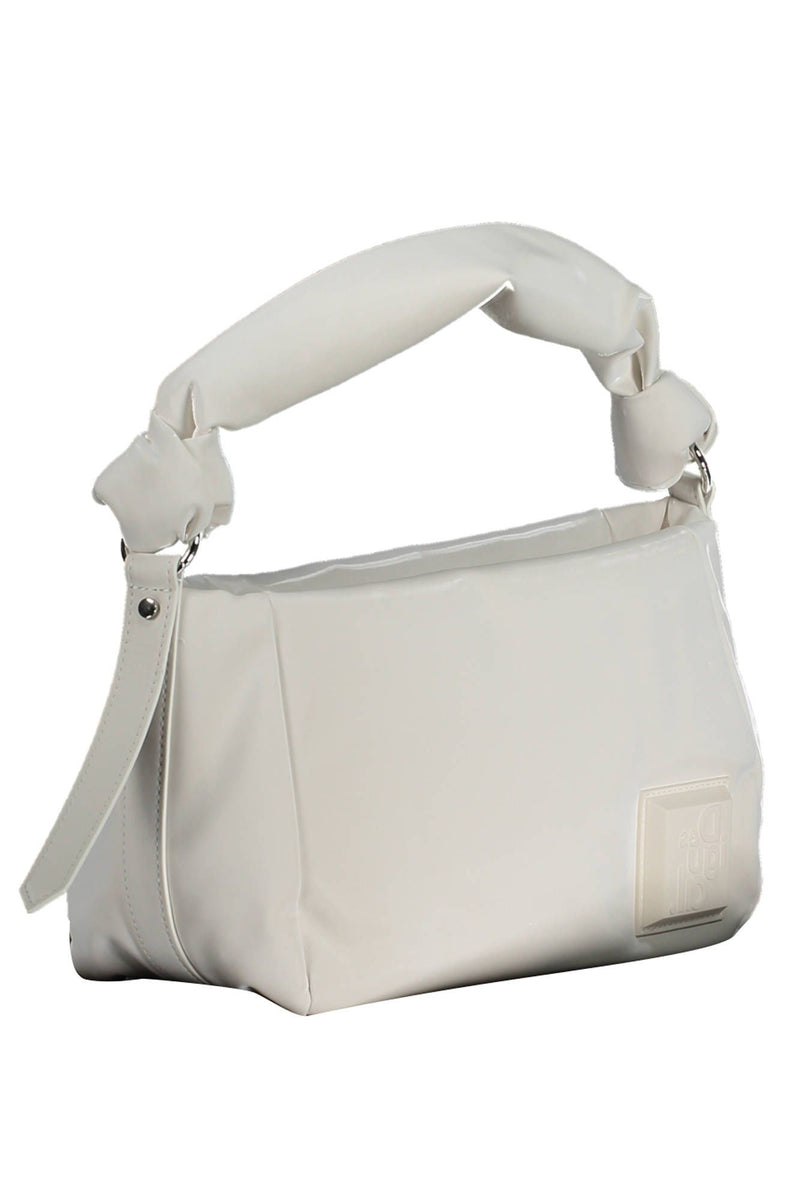 Desigual Elegant White Shoulder Bag with Logo Detail