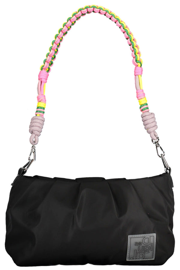 Desigual Chic Black Contrast Detail Handbag