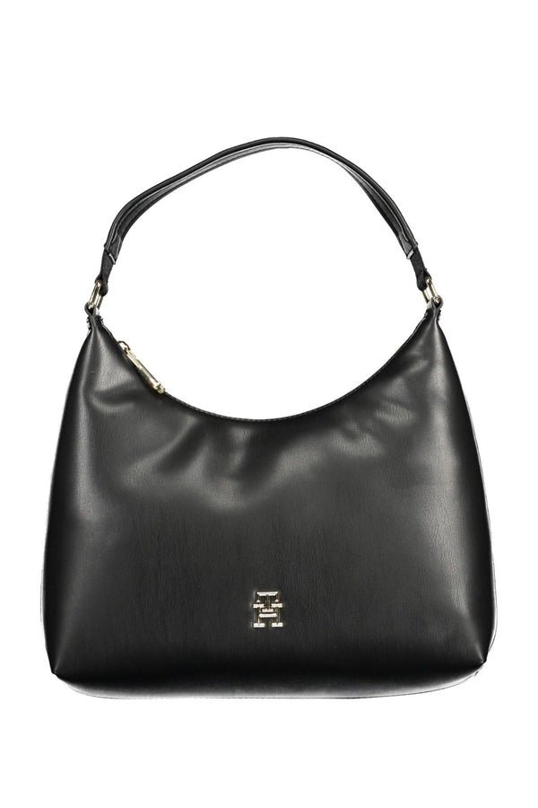 Tommy Hilfiger Elegant Black One-Handle Shoulder Bag