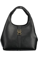 Tommy Hilfiger Elegant Black Shoulder Bag with Contrasting Details