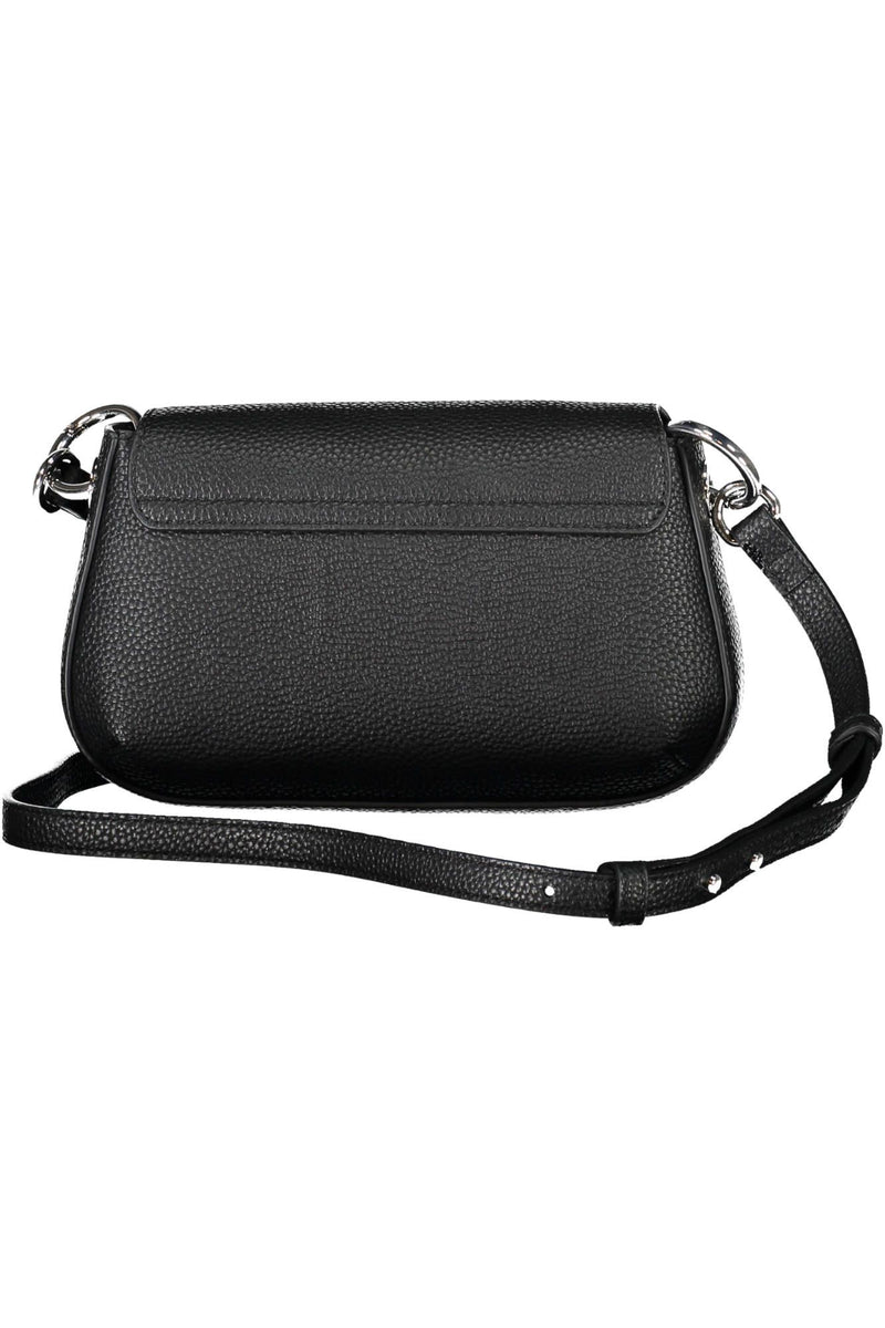 Tommy Hilfiger Elegant Black Shoulder Bag with Logo Clasp