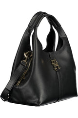 Tommy Hilfiger Elegant Black Shoulder Bag with Contrasting Details